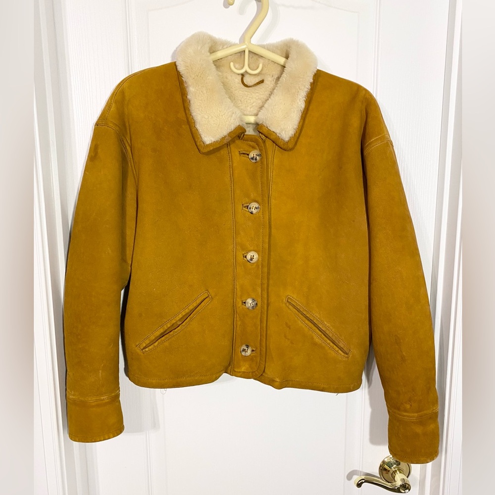 VTG Silverado Spanish Shearling Sheepskin Jacket S